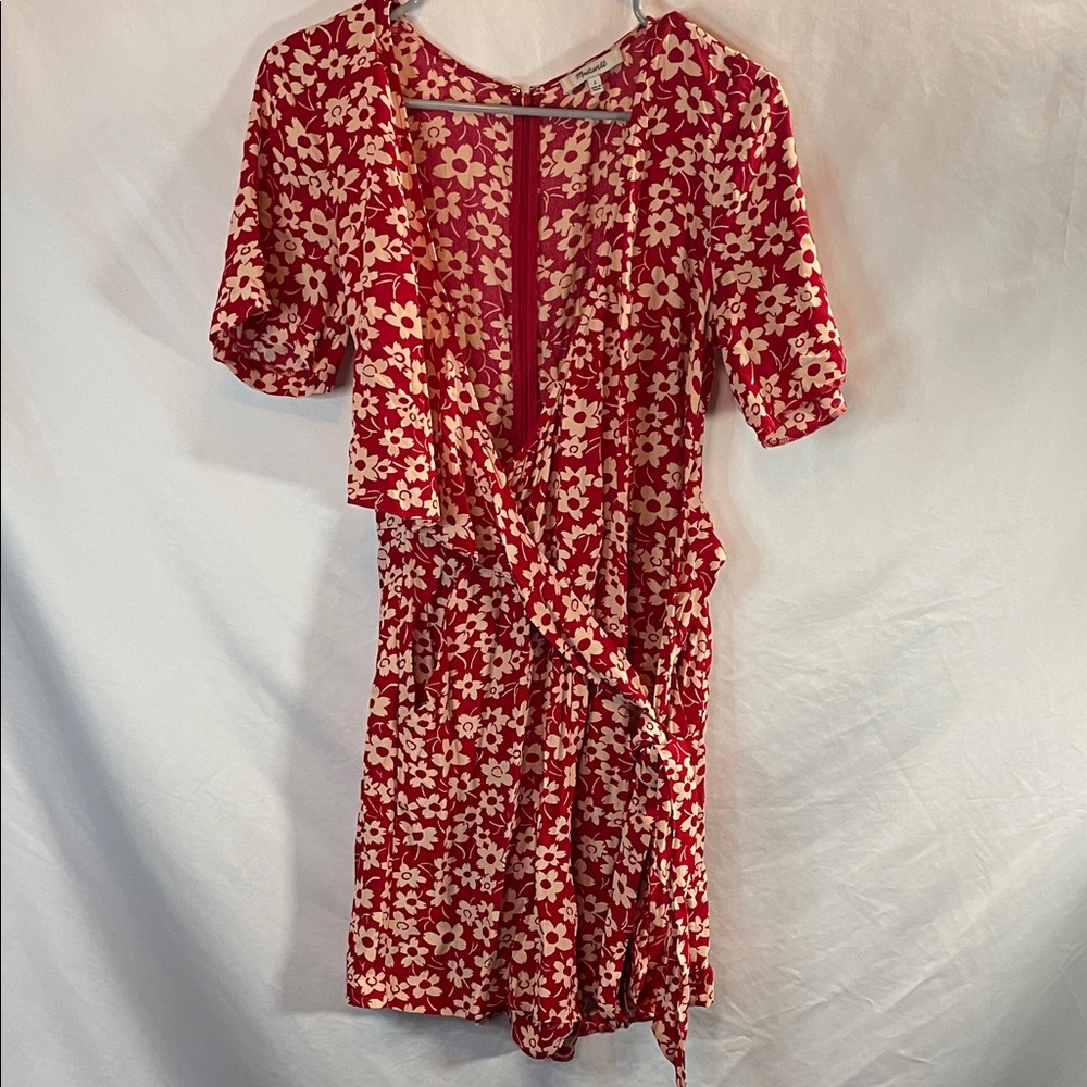 Madewell Crimson Floral Romper - Picture 11 of 11
